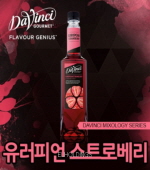 <재고미보유>유로피언스트로베리시럽(다빈치/PET/750ml*12)