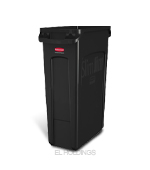 <재고미보유>쓰레기통(black/60L/슬림짐손잡이부착/러버메이드)