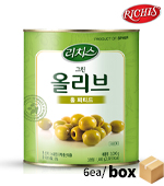 <품절-수입원쇼트/5월중순~말 입고예정><재고미보유>리치스_그린올리브(홀피티드/3kg*6ea)