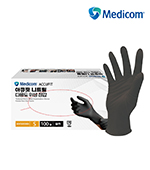 아큐핏_니트릴장갑(S/블랙/100입/중국/350g)