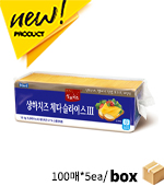 <재고미보유>체다슬라이스Ⅲ(상하/100매/1.8kg*5ea/냉장)