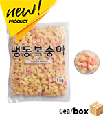<재고미보유>냉동복숭아다이스(1kg*6ea/15mm중국산/오트리)