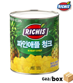<재고미보유>리치스_파인애플청크(3kg*6ea)