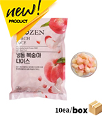<재고미보유>냉동복숭아다이스(1kg*10ea/15mm중국산/오트리)